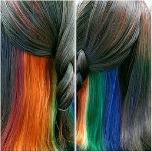 Rainbow under braid