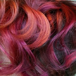 Orange and red curls